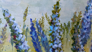 lavender fields  |  original painting<br><i>90x60cm on board</i><br>- framed painting -