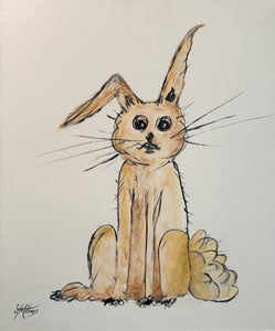 i am rabbit  |  original painting<br><i>50x60cm on gallery wrapped canvas</i>