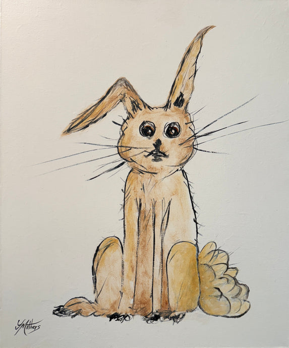 i am rabbit  |  original painting<br><i>50x60cm on gallery wrapped canvas</i>