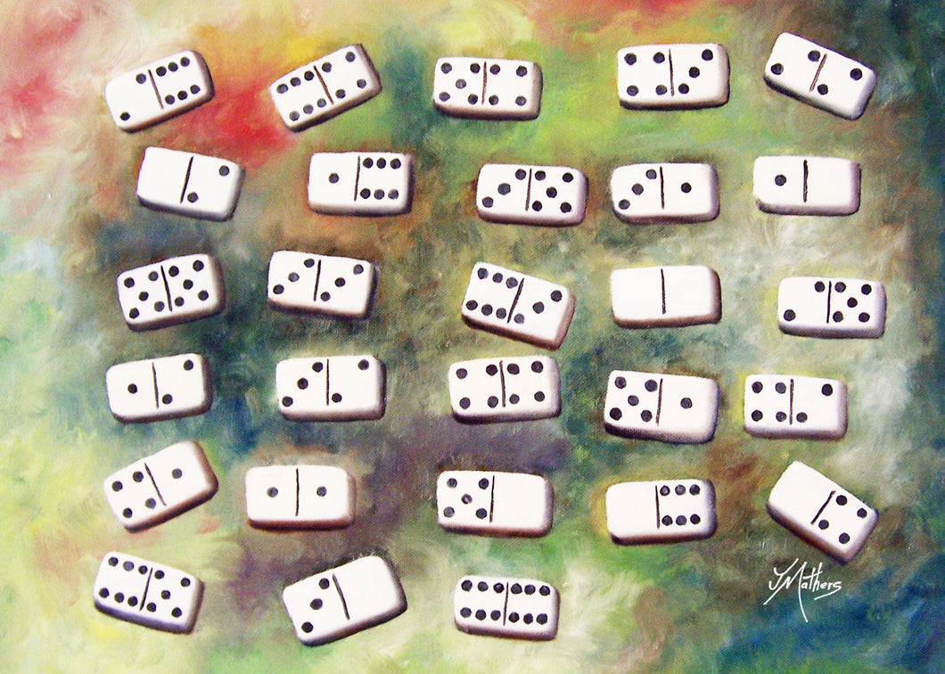 dominoes | A4 print