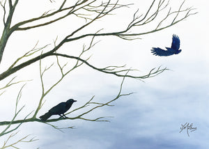as the crow flies | A4 print