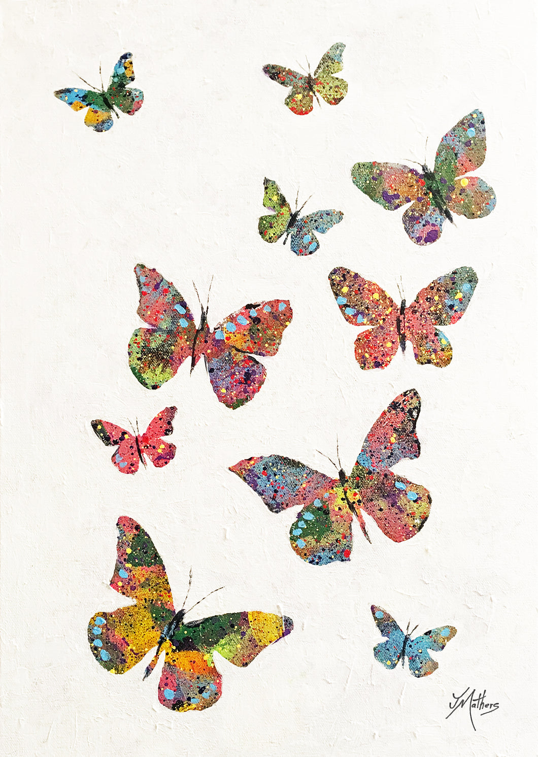 a flutter of butterflies | A3 print