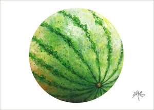 a watermelon | A4 print
