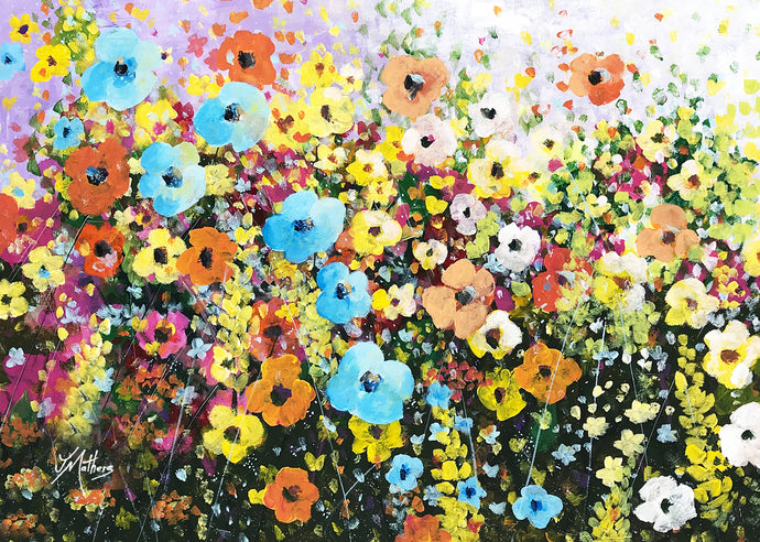 a riot of flowers | A4 print