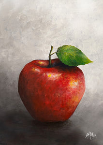 one red apple | A3 print