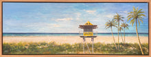 hut 41 main beach gold coast |  original painting<br><i>121x40cm on gallery wrapped canvas</i> - framed painting