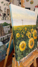 sunflower power  |  original painting<br><i>60x76cm on gallery wrapped canvas</i>