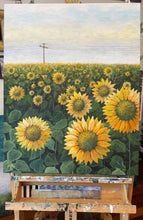 sunflower power  |  original painting<br><i>60x76cm on gallery wrapped canvas</i>