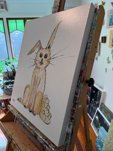 i am rabbit  |  original painting<br><i>50x60cm on gallery wrapped canvas</i>