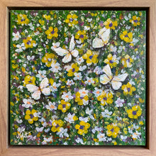green and butterflies | original painting<br><i>30x30cm on gallery wrapped canvas</i><br>SOLD