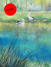 two pelicans  |  46x61cm  |  original oil painting SOLD