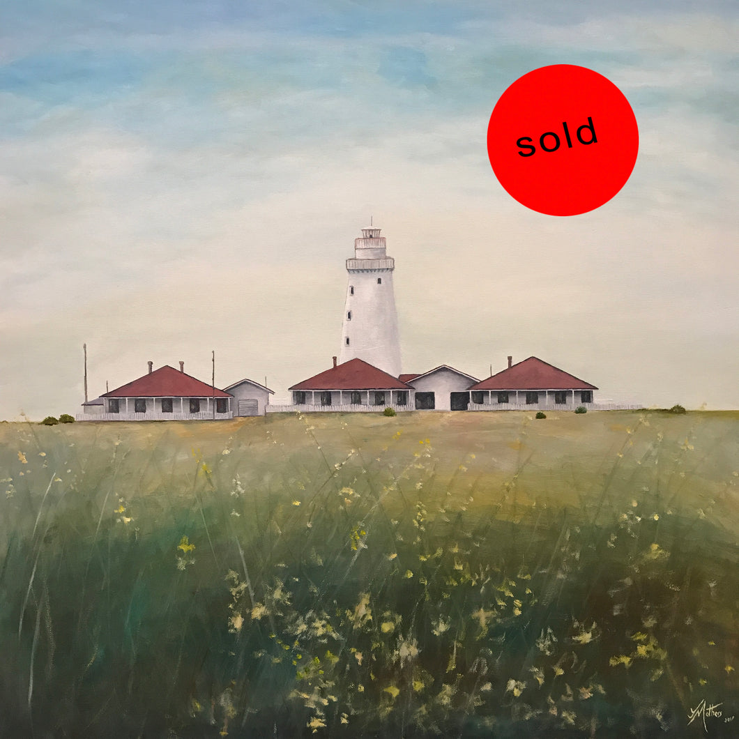 cape willoughby lighthouse  | 76x76cm  |  original oil painting SOLD