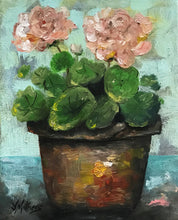 geranium pots  |  2x20x25cm  |  original oil paintings SOLD