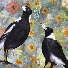 magpie magpie  |  50x50cm  |  original oil painting SOLD