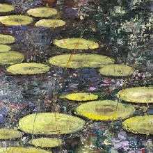 lily pond 2  |  30x120cm  |  original oil painting SOLD
