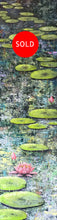 lily pond 2  |  30x120cm  |  original oil painting SOLD