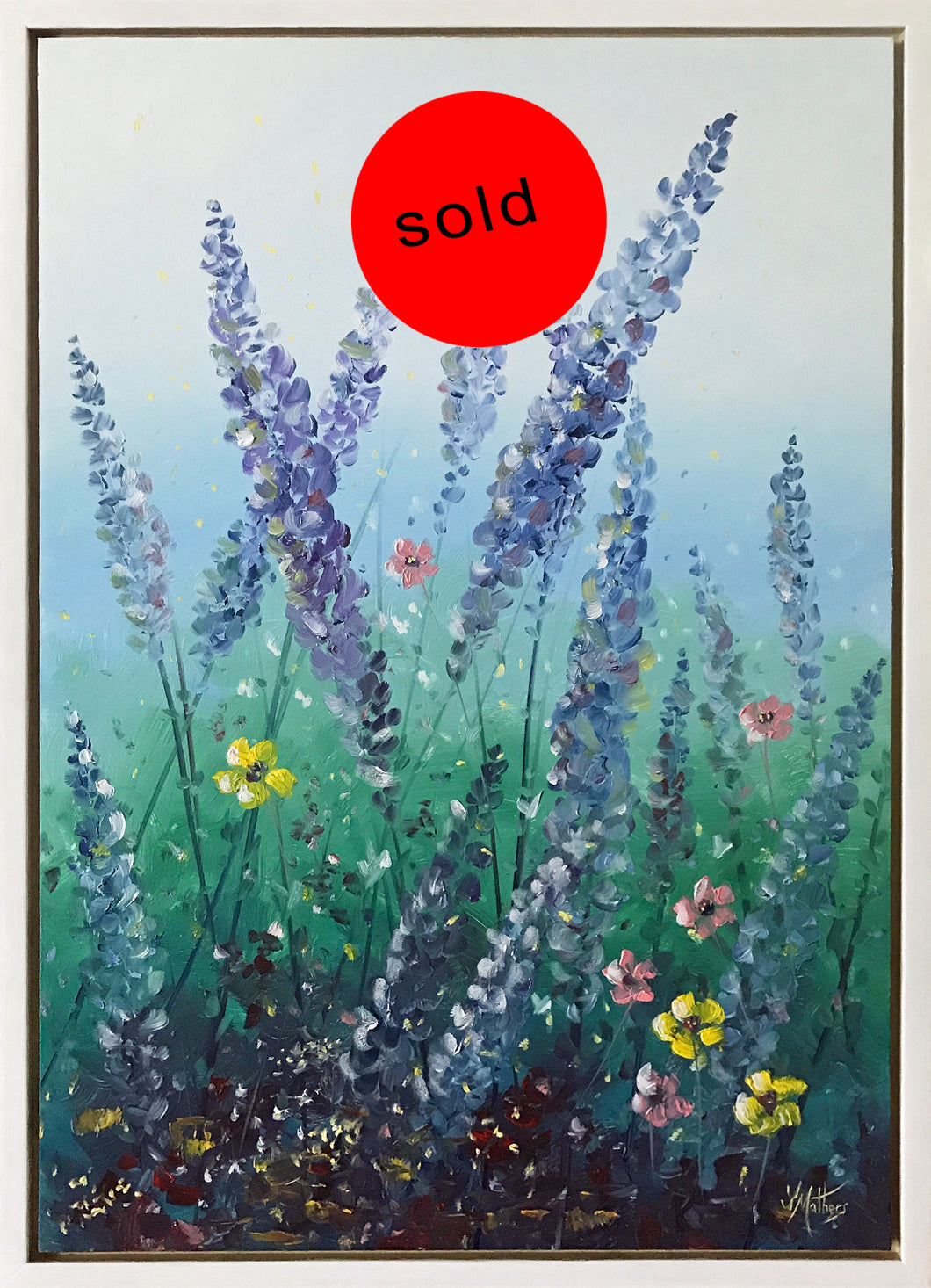 lavender garden two  | 45x65cm | original oil painting SOLD