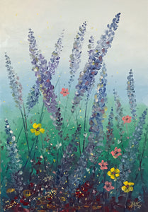 lavender garden two  | 45x65cm | original oil painting SOLD