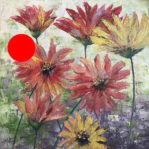 summer flowers  |  40x40cm  |  original painting SOLD