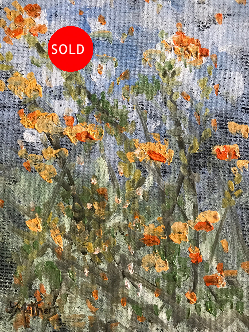 market flowers one  |  18x24cm  |  original painting SOLD