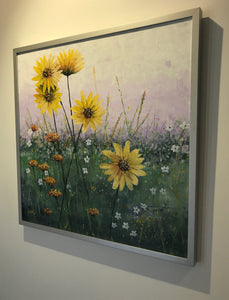 shades of sunshine |  76x76cm  |  framed original painting SOLD