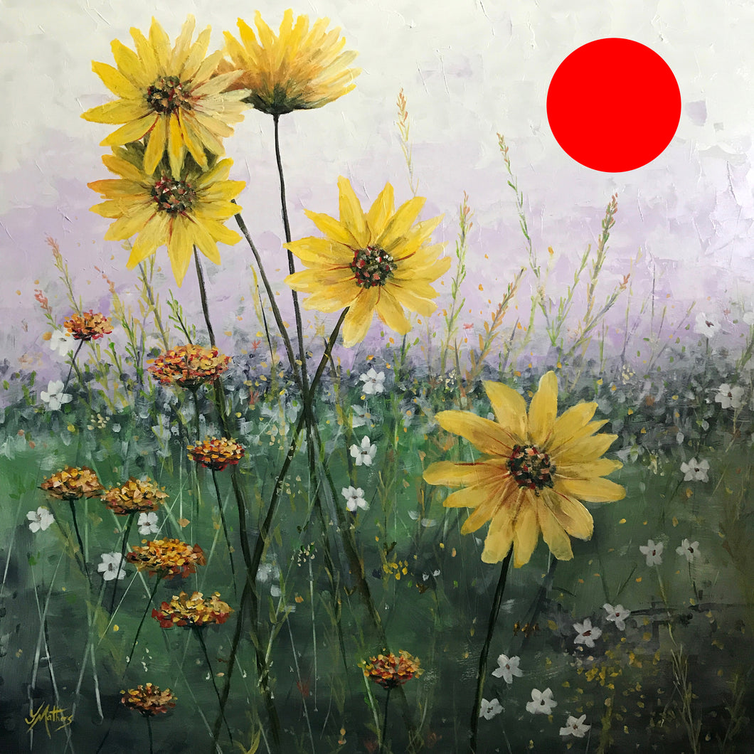 shades of sunshine |  76x76cm  |  framed original painting SOLD