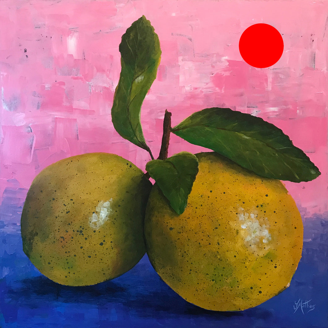 life gives you lemons  |  61x61cm  |  original painting SOLD