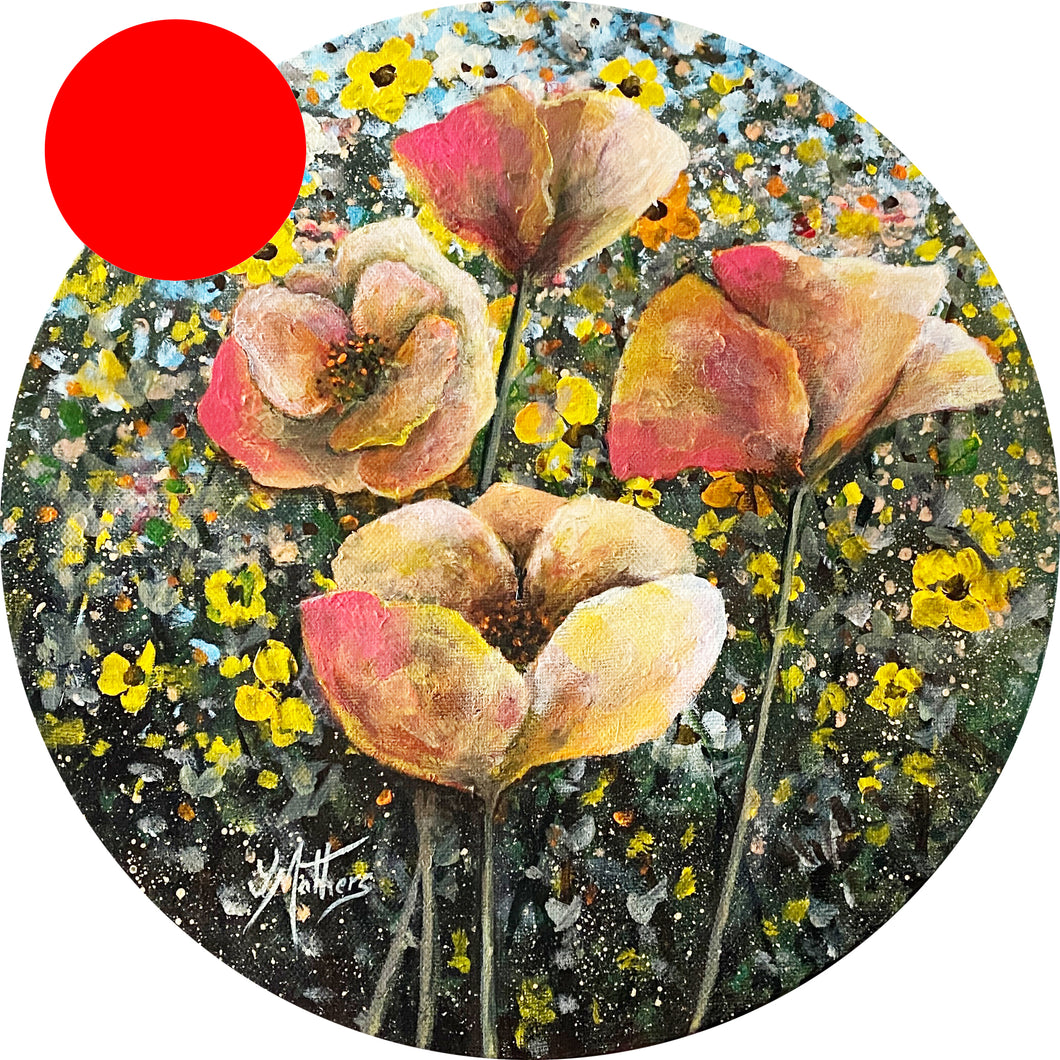 spring garden  |  original painting<br><i>30x30cm on gallery wrapped canvas</i> SOLD