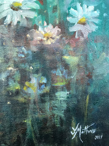 blue garden  |  45x91cm  |  original oil painting SOLD