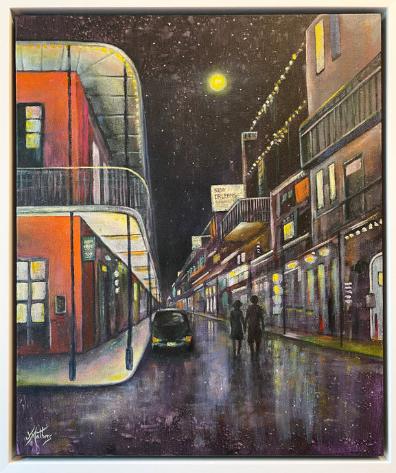 700 royal street new orleans  |  original painting<br><i>50x60cm on gallery wrapped canvas</i><br>- framed painting -