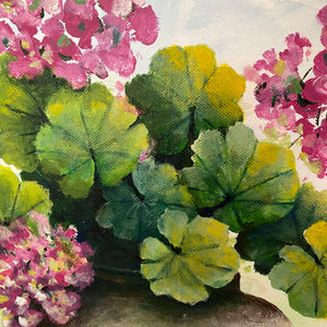 geraniums |  40x50cm  | original painting SOLD
