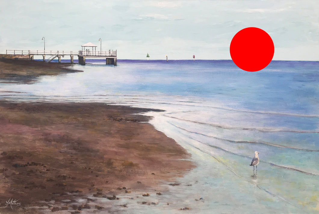 baxters jetty  |  original painting<br><i>framed | 90x60cm + frame</i> SOLD