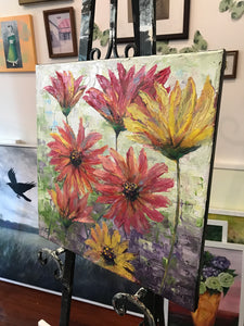summer flowers  |  40x40cm  |  original painting SOLD
