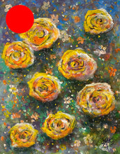 roses roses  |  original painting<br><i>28x35cm on gallery wrapped canvas</i><br>- framed painting SOLD