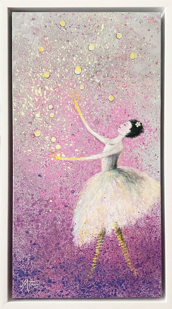 star dancer  |  original painting<br><i>30x60cm on gallery wrapped canvas</i><br>- framed painting -