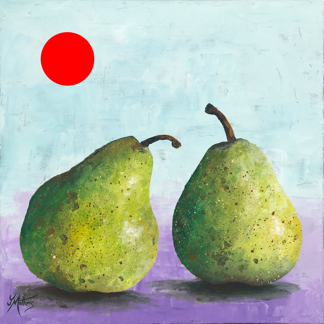 nicely peared  |  46x46cm  |  original painting SOLD