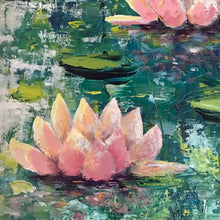 lily pond  |  60x90cm  |  original painting SOLD