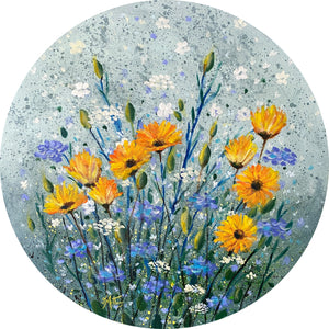 around the garden  |  original painting<br><i>60x60cm on gallery wrapped canvas</i> SOLD