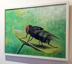 it looks fly  |  original painting<br><i>framed | 60x45cm + frame</i> SOLD
