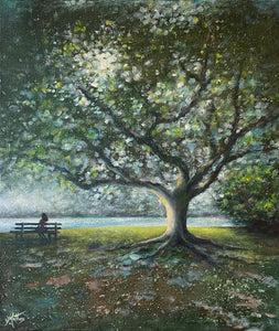 quiet time in newsteadpark  |  50x60cm  |  framed original painting SOLD