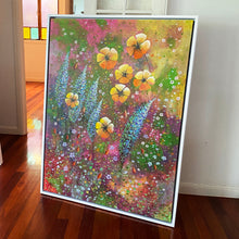 secret garden  |  original painting<br><i>91x122cm on gallery wrapped canvas</i><br>- framed painting -