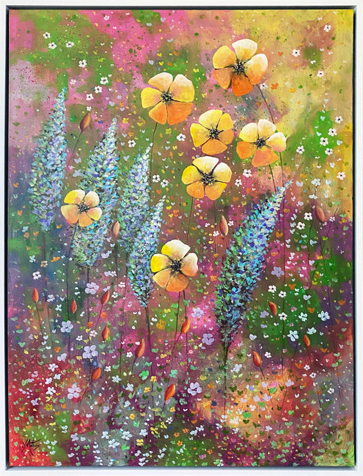 secret garden  |  original painting<br><i>91x122cm on gallery wrapped canvas</i><br>- framed painting -