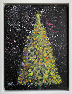 christmas magic  |  original painting<br><i>30x40cm on gallery wrapped canvas</i><br>- framed painting -