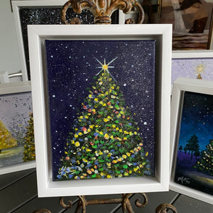 merry christmas  |  original painting<br><i>18x24cm on gallery wrapped canvas</i><br>- framed painting -