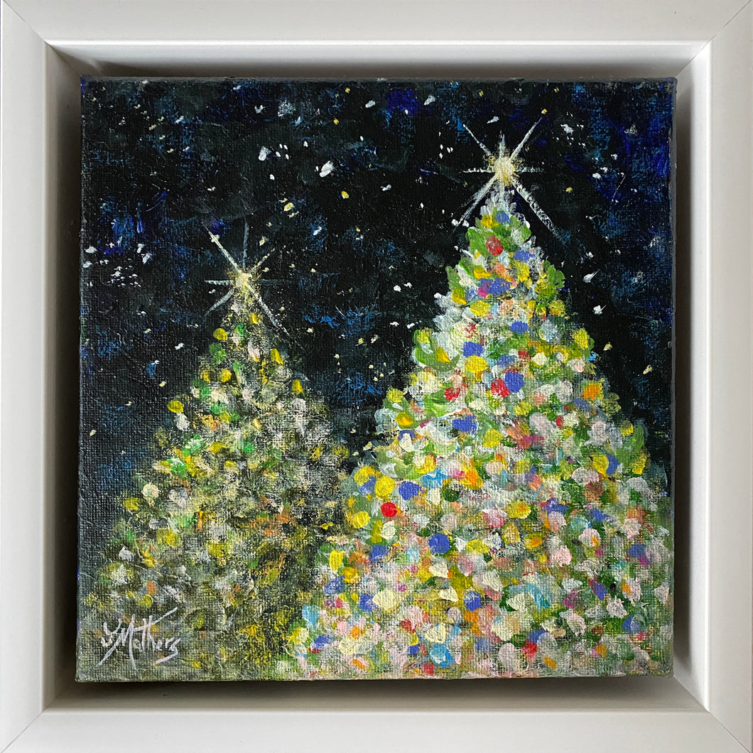 tinsel town  |  original painting<br><i>20x20cm on gallery wrapped canvas</i><br>- framed painting -