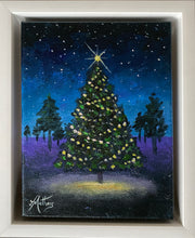 dreaming of christmas  |  original painting<br><i>18x24cm on gallery wrapped canvas</i><br>- framed painting -