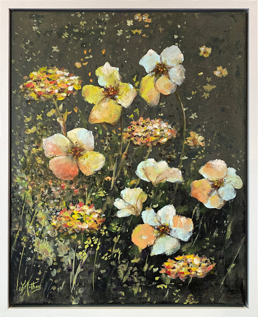 early morning flowers  |  original painting<br><i>40x50cm on gallery wrapped canvas</i><br>SOLD