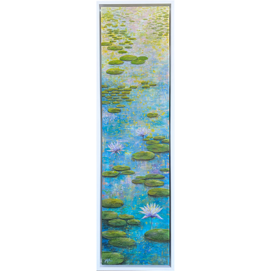 the way of water |  original painting<br><i>30x120cm on gallery wrapped canvas</i><br>- framed painting -