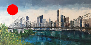 over the story bridge  |  91x45cm  |  original painting SOLD